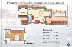 Foto Appartamento in Vendita, 3 Locali, 2 Camere, 76 mq (SARZANA SAN