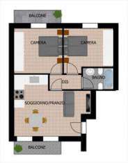 Foto Appartamento in Vendita, 3 Locali, 2 Camere, 82 mq (PONSACCO VAL