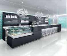 Foto bar caffetteria con cucina
