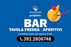 Foto Bar tavola fredda aperitivi drink incasso  1.000,00 giorno Rif. PC006