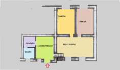 Foto Chiusdino (SI) appartamento in vendita in centro con due camere da letto