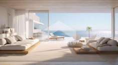 Foto Moderna villa con totale vista lago