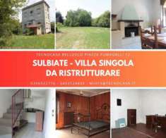 Foto SULBIATE-VILLA CON 1000 METRI TERRENO DA RISTRUTURARE