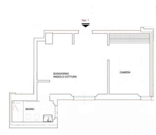 Foto Appartamento di 55 m con 2 locali in vendita a Milano