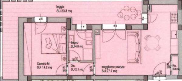 Foto Appartamento in vendita a Pisa 60 mq  Rif: 1333898