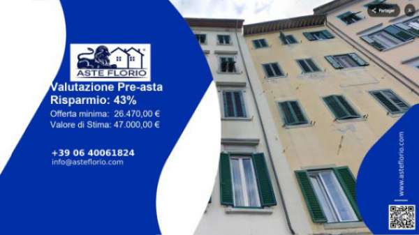 Foto Immobile in asta di 37 m in vendita a Livorno