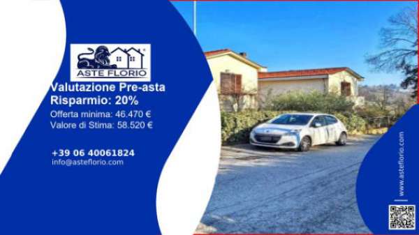 Foto Immobile in asta di 56 m con pi� di 5 locali e box auto in vendita a Mombaroccio