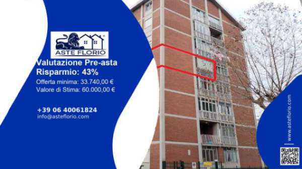 Foto Immobile in asta di 80 m in vendita a Torino