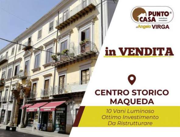 Foto MAQUEDA | QUATTRO CANTI - INTERO APPARTAMENTO IN PALAZZO STORICO DA RISTRUTTURARE - OTTIMO INVESTIMENTO