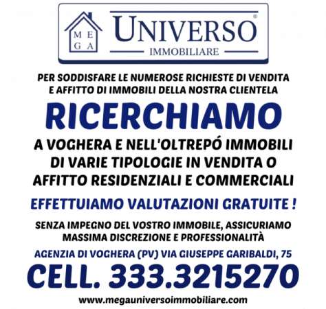Foto RICERCHIAMO APPARTAMENTI A VOGHERA E D'INTORNI