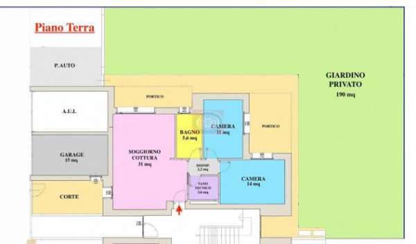 Foto S. Maria Nuova di Bertinoro (TC1089A2): appartamento nuovo con garage, posto auto e ampio giardino.